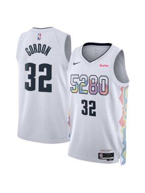 Aaron Gordon White Stitched Jersey